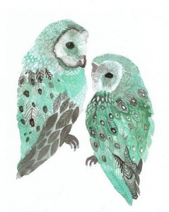 Green owls